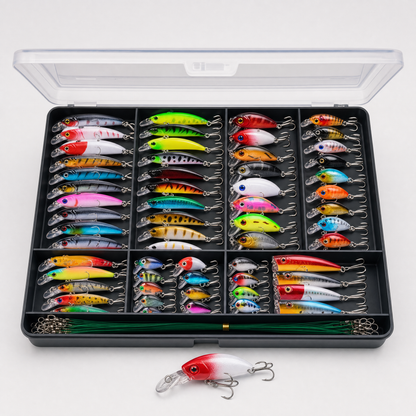 84-Piece Fishing Lure Kit
