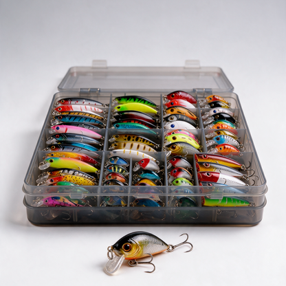 84-Piece Fishing Lure Kit